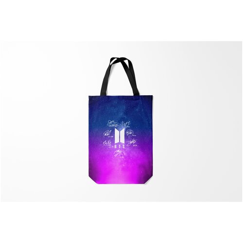 фото Сумка-шоппер / 31х42 см / k pop / bts автографы burnettie