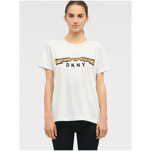 фото Футболка dkny, размер xxs, белый