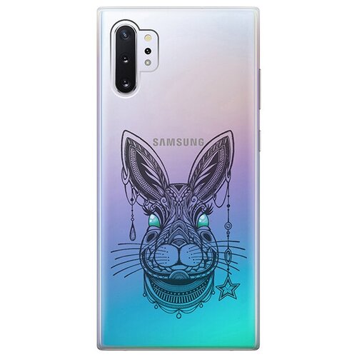 Ультратонкий силиконовый чехол-накладка для Samsung Galaxy Note 10+ с 3D принтом Grand Rabbit ультратонкий силиконовый чехол накладка для samsung galaxy note 10 с 3d принтом grand rabbit