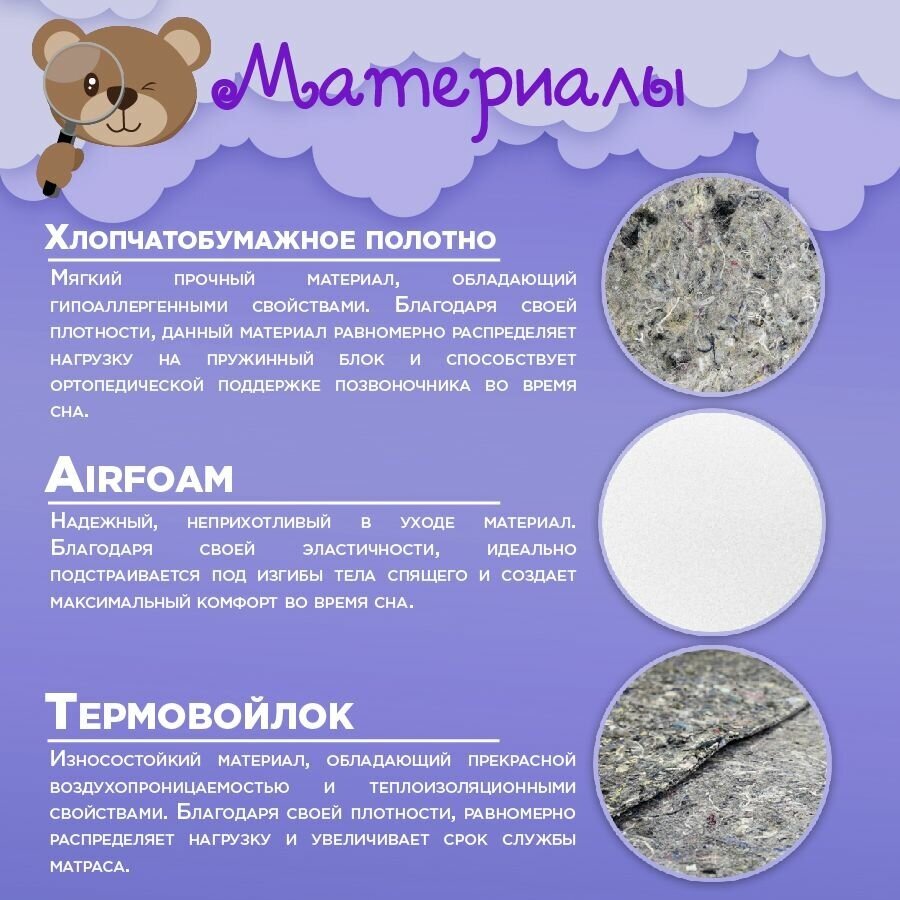 Матрас детский BeautySon Baby Elite BS 80x190 - фотография № 3