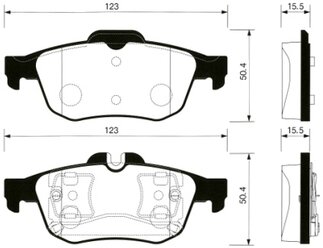 Дисковые тормозные колодки задние SANGSIN BRAKE SP1396 для Renault Latitude, Nissan Primera, Renault Talisman (2 шт.)