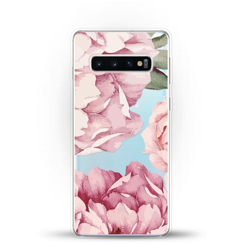 фото Силиконовый чехол пионы на samsung galaxy s10 andy & paul