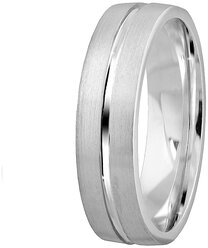 Кольцо обручальное из серебра 10-716с Юверос