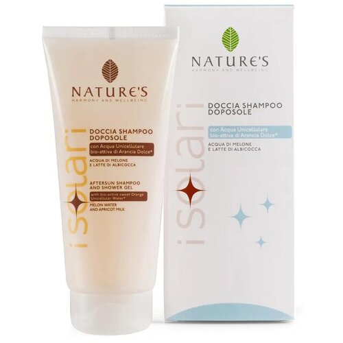 Шампунь-Гель для душа (2 в 1) после солнца/загара Natures Aftersun Shampoo and Shower Gel 200 мл.