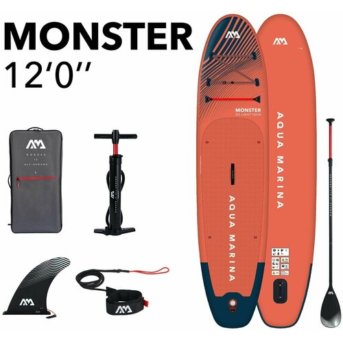 Сап борд для моря Aqua Marina 12' Monster / SUP доска / Полный комплект