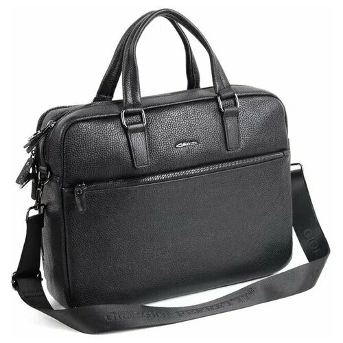 фото Мужская кожаная сумка 201850012 блек (103163) giorgio ferretti