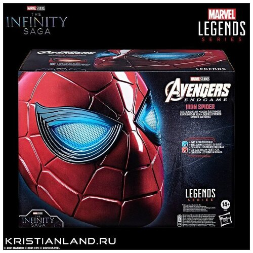 фото Шлем marvel legends series железный паук (iron spider) electronic helmet человек-паук f0201 hasbro