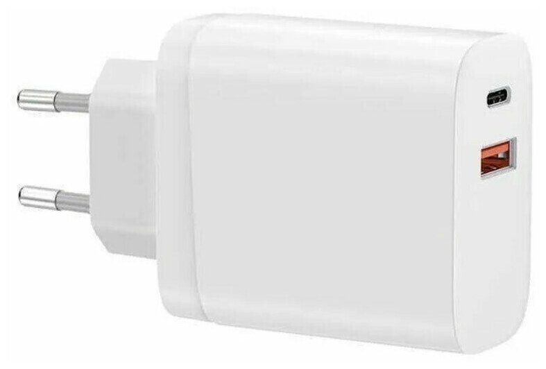Сетевое зарядное устройство WIWU Comet Type-C & USB-A Power Adapter 30w White (PQ303E)