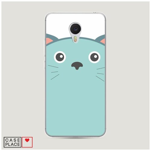 фото Силиконовый чехол "голубой котик" на meizu m3 / мейзу м3 case place