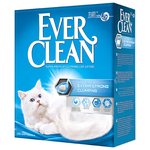 EVER CLEAN MULTIPLE CAT наполнитель комкующийся для туалета кошек с ароматизатором красная полоска (10 л) - изображение