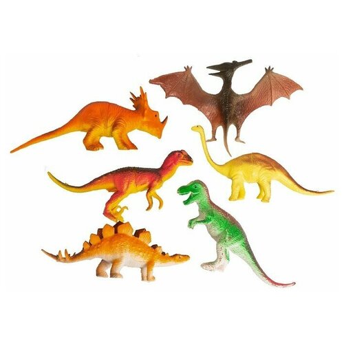 Набор животных «Динозавры», 6 фигурок набор фигурок динозавры 6 штук k165