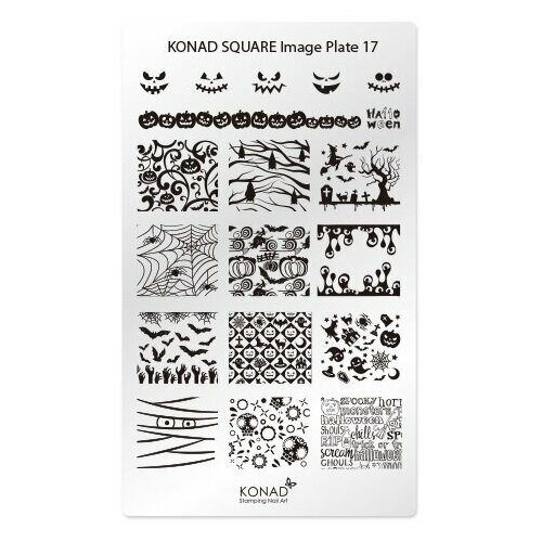 Пластины прямоугольные для стемпинга Konad Square Image Plate17 konad square пластина для степинга square image plate12