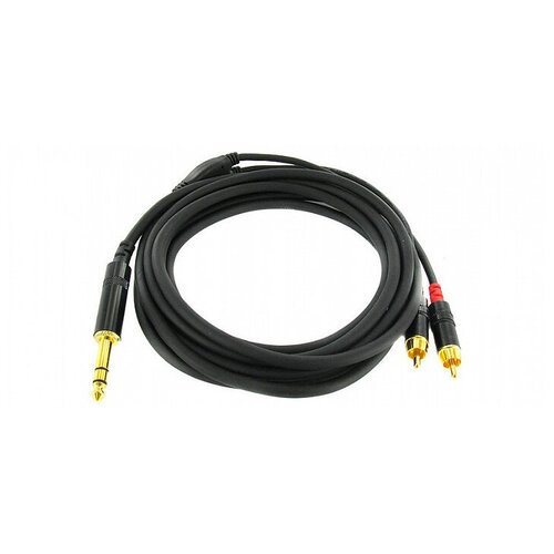 Кабель Y-адаптер Cordial CFY 3 VCC 3.0м кабель bespeco 3 5 mm stereo jack 2 x rca slymsr500 5 м черный оранжевый