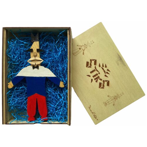 деревянные пазлы снежные горы в подарочной упаковке детская логика Детская игрушка деревянная мальчик в подарочной упаковке