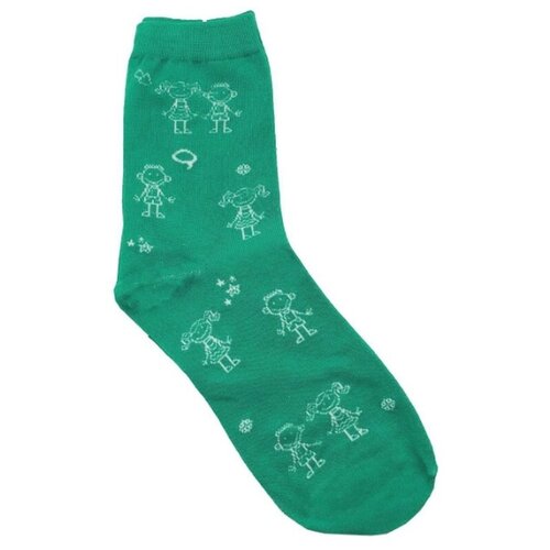 фото Носки с детьми зеленые 2beman