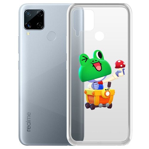 фото Чехол-накладка clear case brawl stars-леонард карл для realme c15 krutoff group