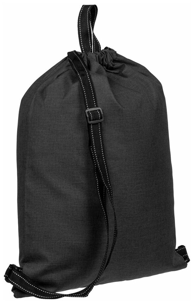 Рюкзак мешок для обуви для сменки школьный мужской женский унисекс Melango, черный