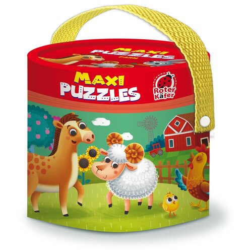 MAXI пазлы 2в1 в тубусе Ферма Зоопарк Единороги / Maxi puzzles in tube 2in1 - Farm . Zoo . Unicorns, RK1080-01 пазл часы 150 эл петс рок gurl