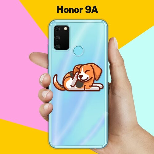 Силиконовый чехол Бигль на Honor 9A силиконовый чехол уставший бигль на honor 9a