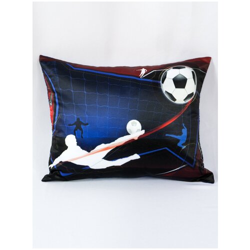 Подушка декоративная Домалетто Футболист синяя 30*40см