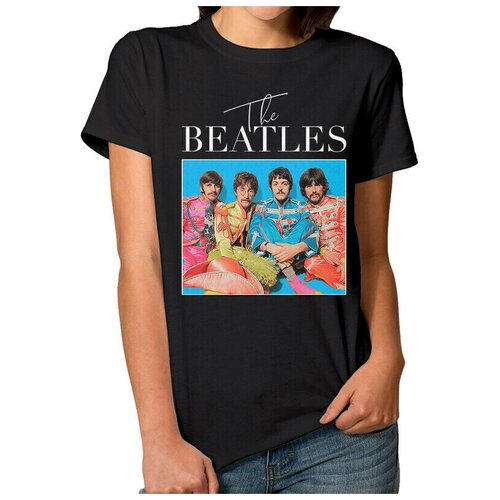 Футболка DreamShirts The Beatles - Битлз Женская черная L