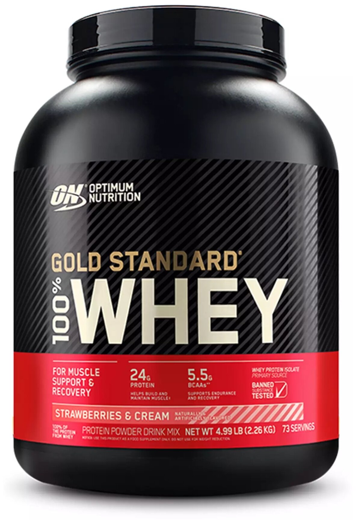 100% Whey Gold Standard, 2180-2270 , Strawberry Cream /  