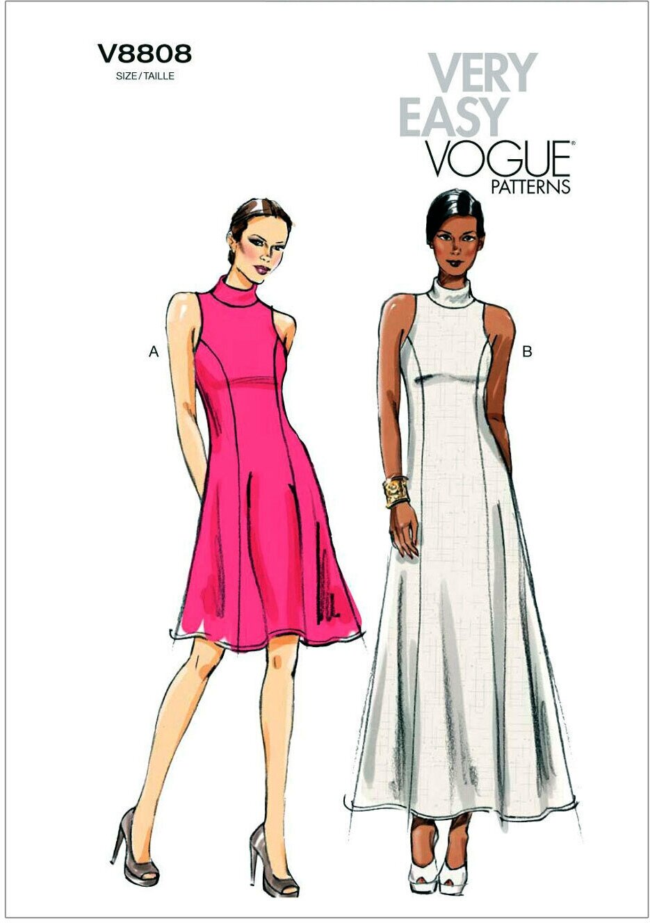 Выкройка Vogue №8808 Платье