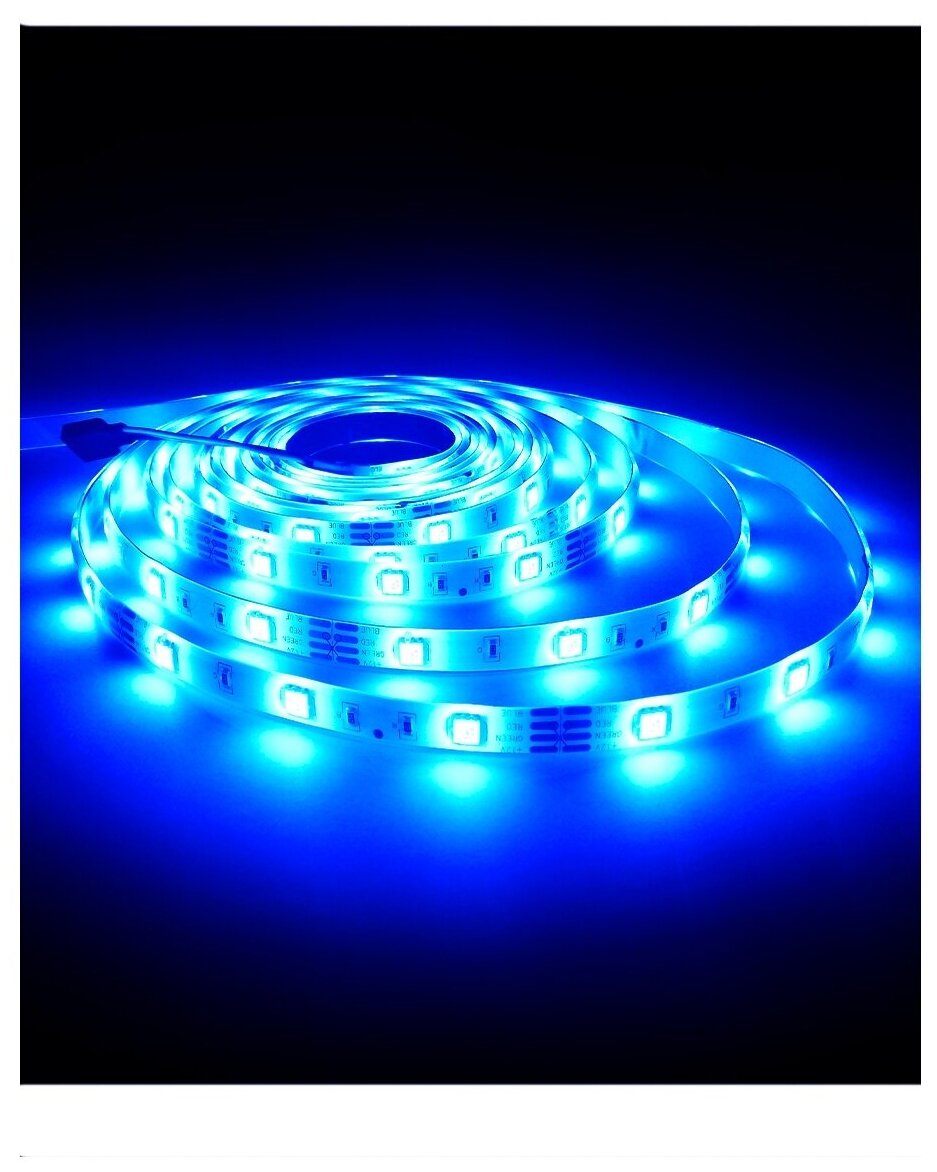 Светодиодная лента SMD 5050, 30 LED, 12 В, 7.2 Вт, 10-12 лм, IP65, RGB, 5 м. - фотография № 8