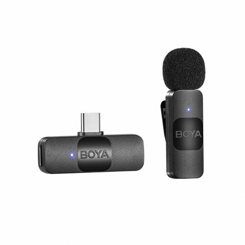 BOYA BY-V10 USB-C Ультракомпактная беспроводная микрофонная система с частотой 2,4 ГГц 1736