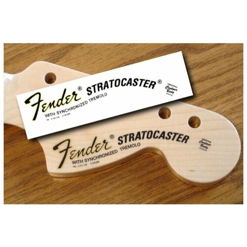 Наклейка декаль на голову грифа гитары 