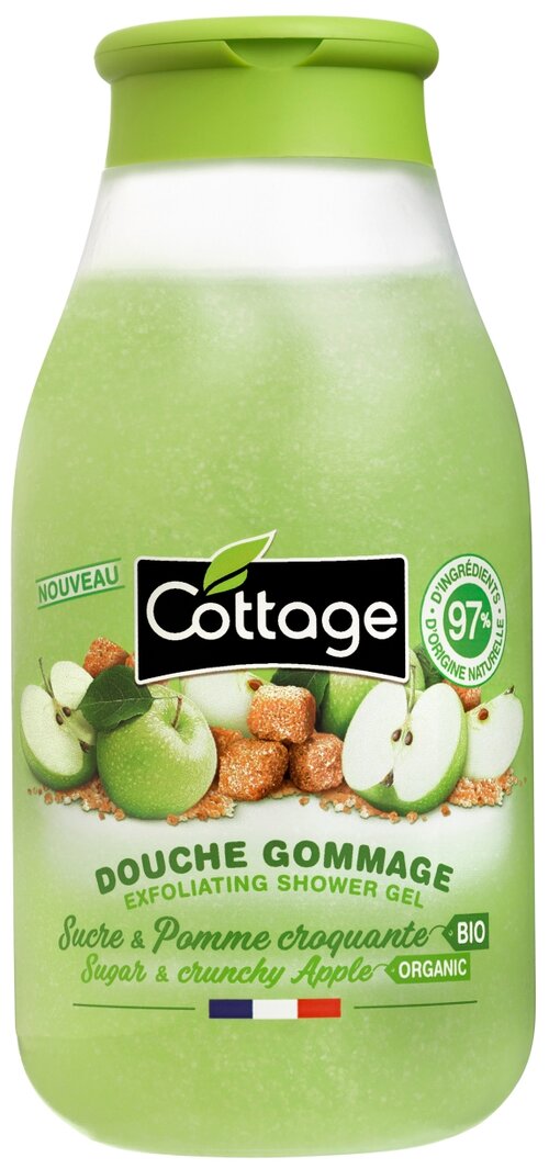 Гель-гоммаж для душа Cottage Sugar & Crunchy Apple, 270 мл