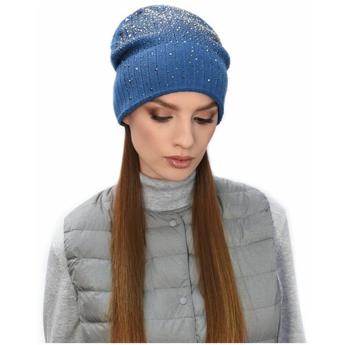 фото Шапка бини landre, размер 56-59, синий