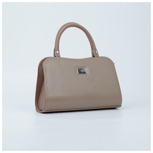 фото Сумка-тоут, отдел на молнии, наружный карман, цвет бежевый yandex market