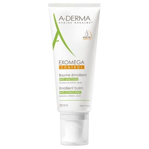 A-Derma EXOMEGA CONTROL Смягчающий бальзам для лица и тела в стерильной упаковке, 200 мл