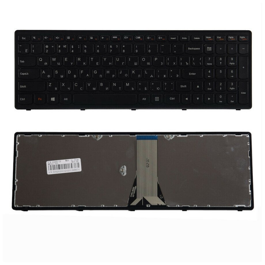 Клавиатура для Lenovo IdeaPad G505S Z510 G500S (25211061 T6E1-RU 25211031 MP-12U73SU-686)