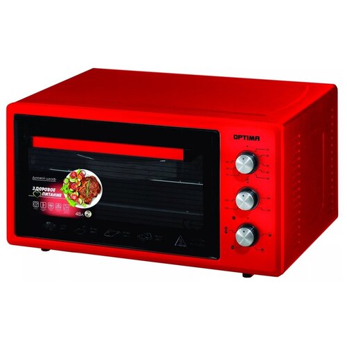 Духовка электрическая Optima OF-48RR красный 792700₽