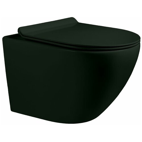 Унитаз подвесной с сиденьем Milleau ALBY M0203BL BLACK