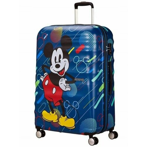 Чемодан-каталка  American Tourister, 52х77х29 см, синий