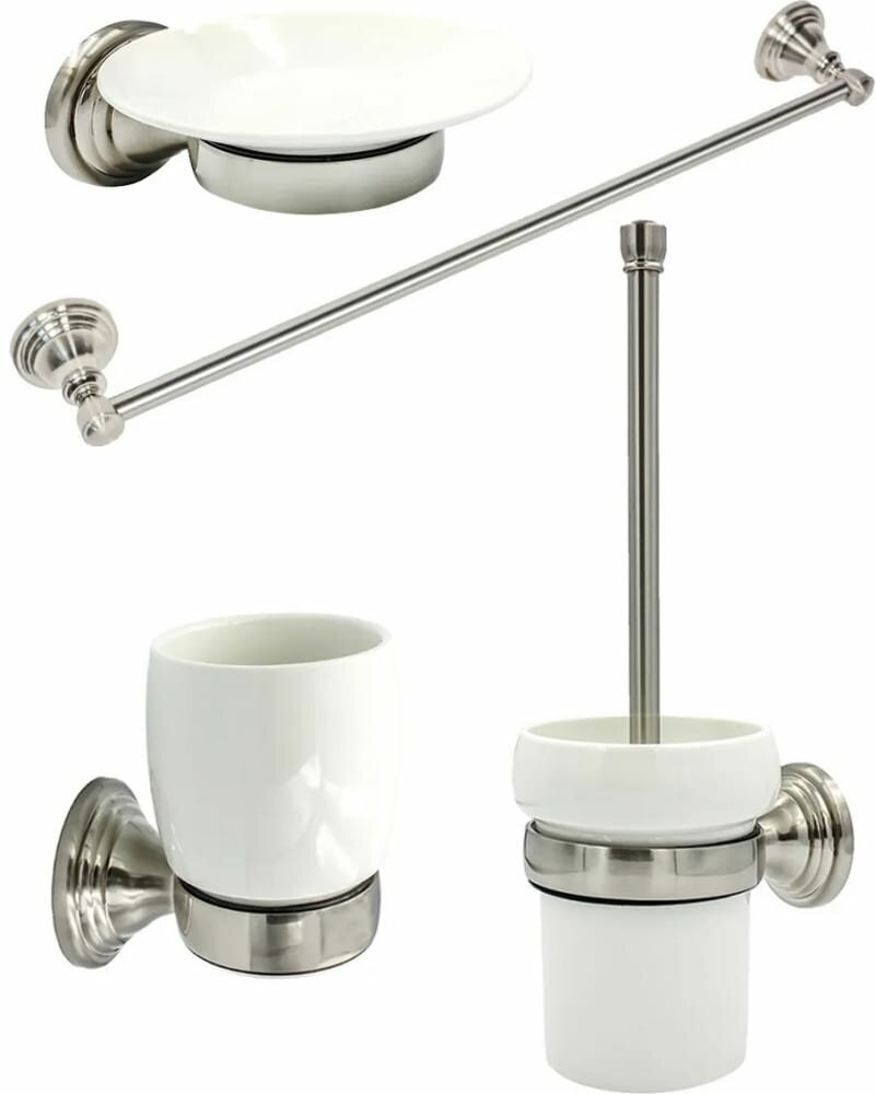 Комплект аксессуаров BATH PLUS BRONX NICKEL SET5