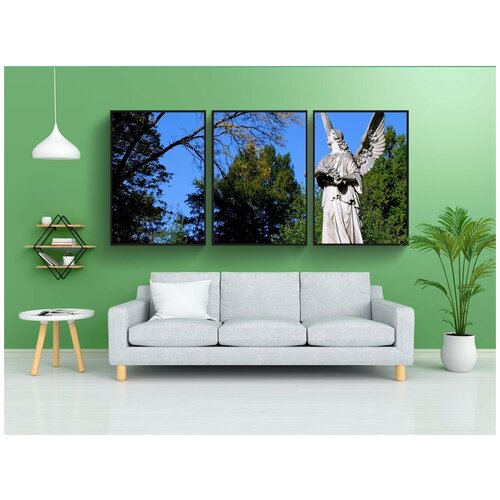 фото Набор модулных постеров для интерьера "ангел, посланник бога, мир" 60x90 см. в тубусе, без рамки lotsprints