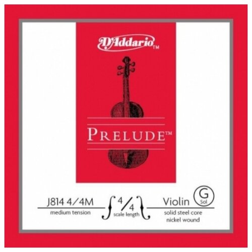 фото Струна d'addario prelude j814 4/4 medium, 1 уп.