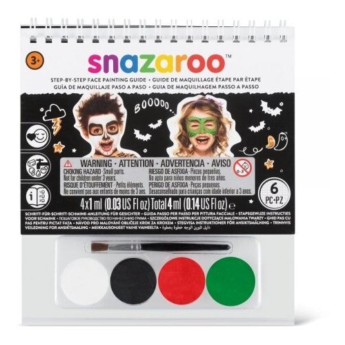 фото Snazaroo набор красок для лица «хэллоуин», 4 цвета, буклет