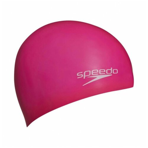 Шапочка для плавания детская SPEEDO Plain Moulded Silicone Cap Jr, арт.8-70990F290, фуксия, силикон