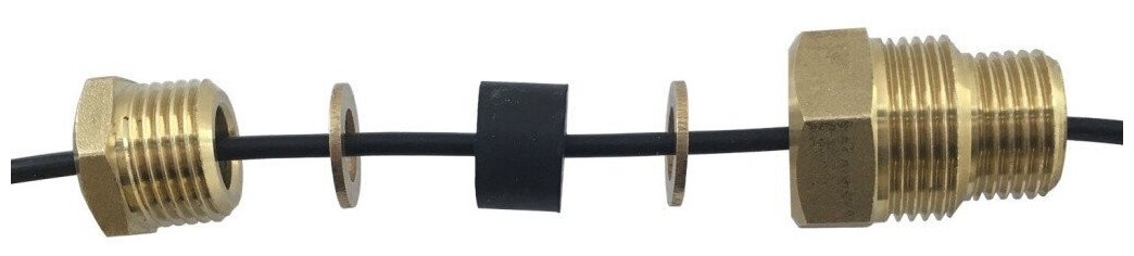 Сальниковый узел для ввода в трубу греющего кабеля 1/2-3/4" AKS - фотография № 5