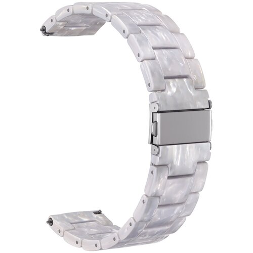 ремешок для samsung galaxy watch gear s3 frontier gear s3 classic 46 мм milanese loop металл серебро Ремешок из смолы GSMIN Farl 22 для Samsung Gear S3 Frontier / Classic / Galaxy Watch (46 mm) (Белый)