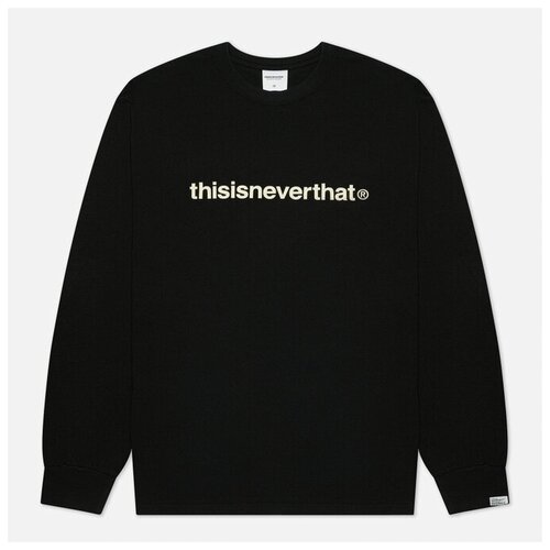 фото Мужской лонгслив thisisneverthat print t-logo чёрный, размер m