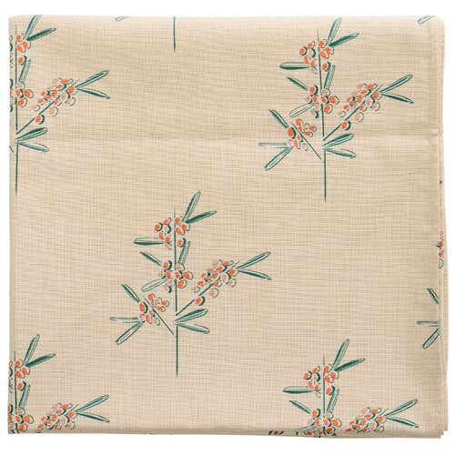 фото Скатерть на стол tkano с графичным принтом обед рябинника russian north, 170х170 см (tk18-tc0004)