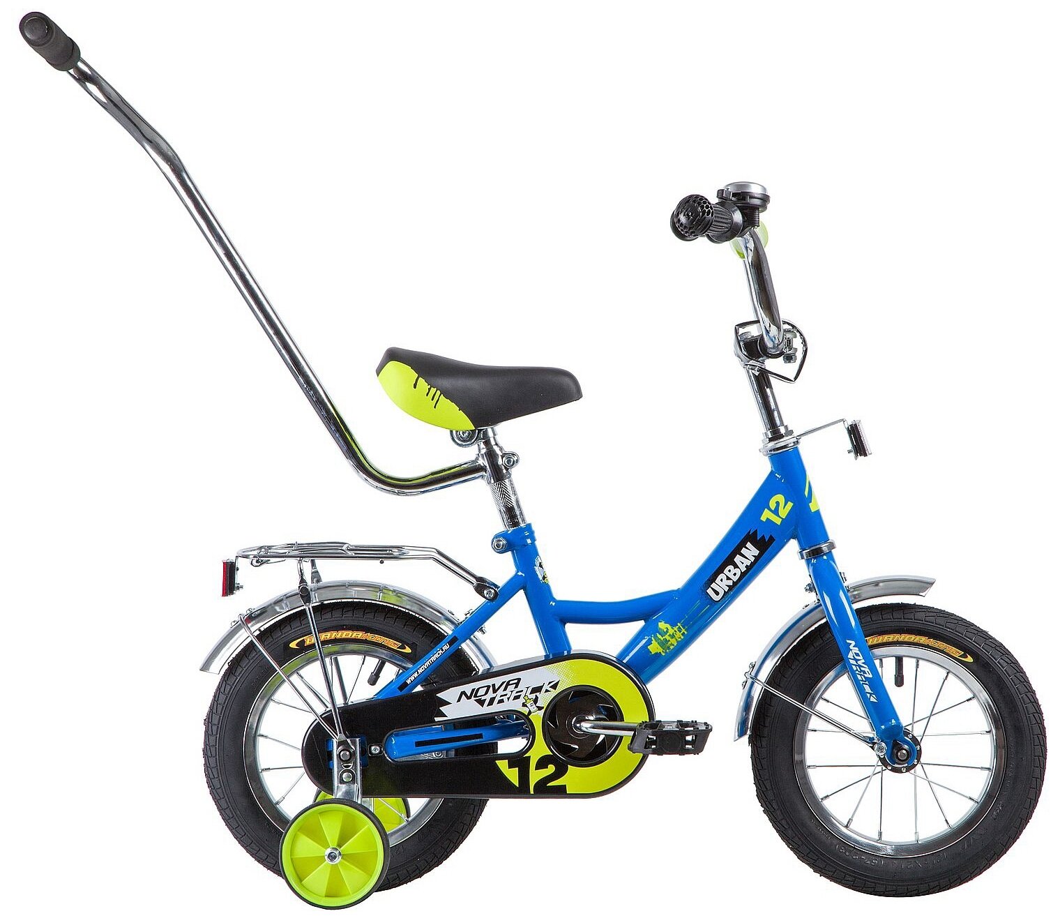Велосипед 12 детский Novatrack Urban (2020) количество скоростей 1 рама сталь 8,5 синий
