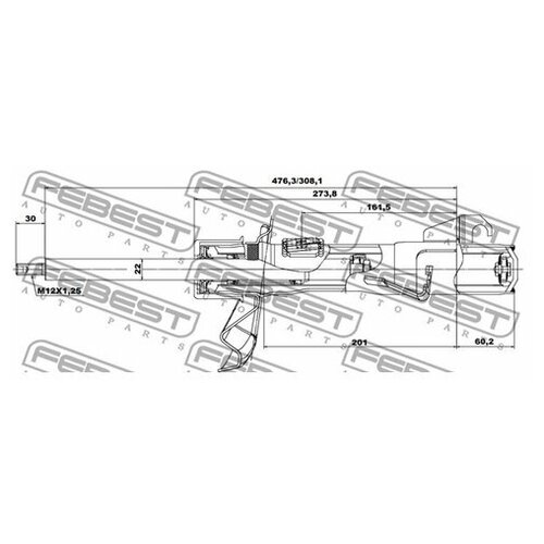 фото Амортизатор подвески febest 05665299fr