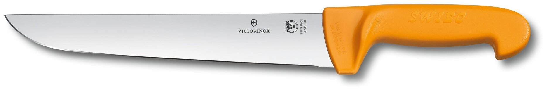 Нож мясника / нож для забоя VICTORINOX Swibo с лезвием 26 см, жёлтый Victorinox MR-5.8431.26